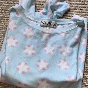 WILDFOX Blue Stars Sweatshirt Size S